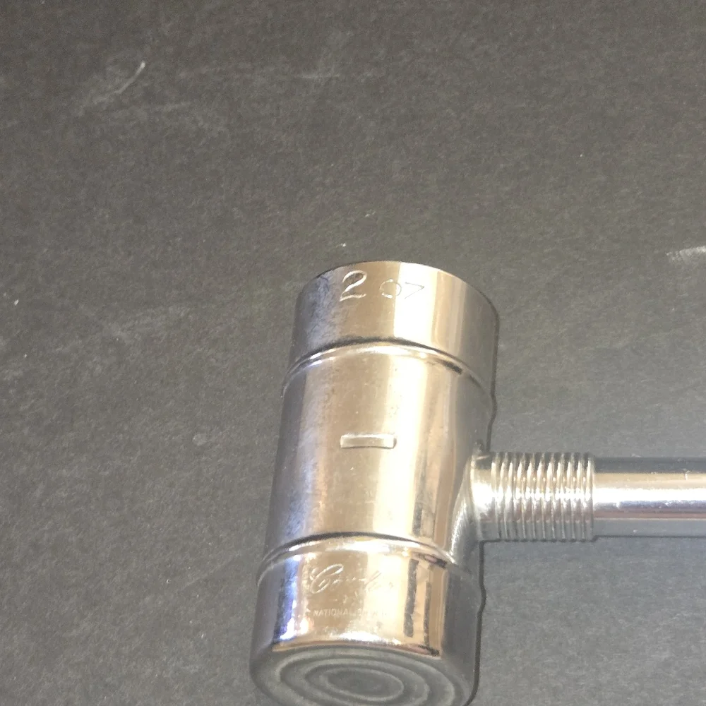 VINTAGE CAVALIER NATIONAL SILVER CHROME BAR TOOL JIGGER CORK CAN OPENER